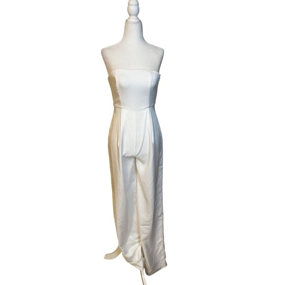 Lovers and Friends Cambri Jumpsuit in Ivory White XX-Small New Womens - Picture 4 of 9